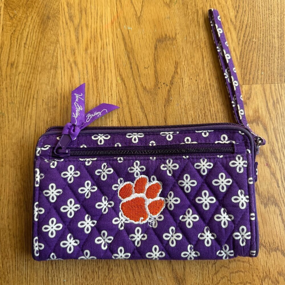 Vera Bradley Clemson Tigers Wallet Collegiate Collection